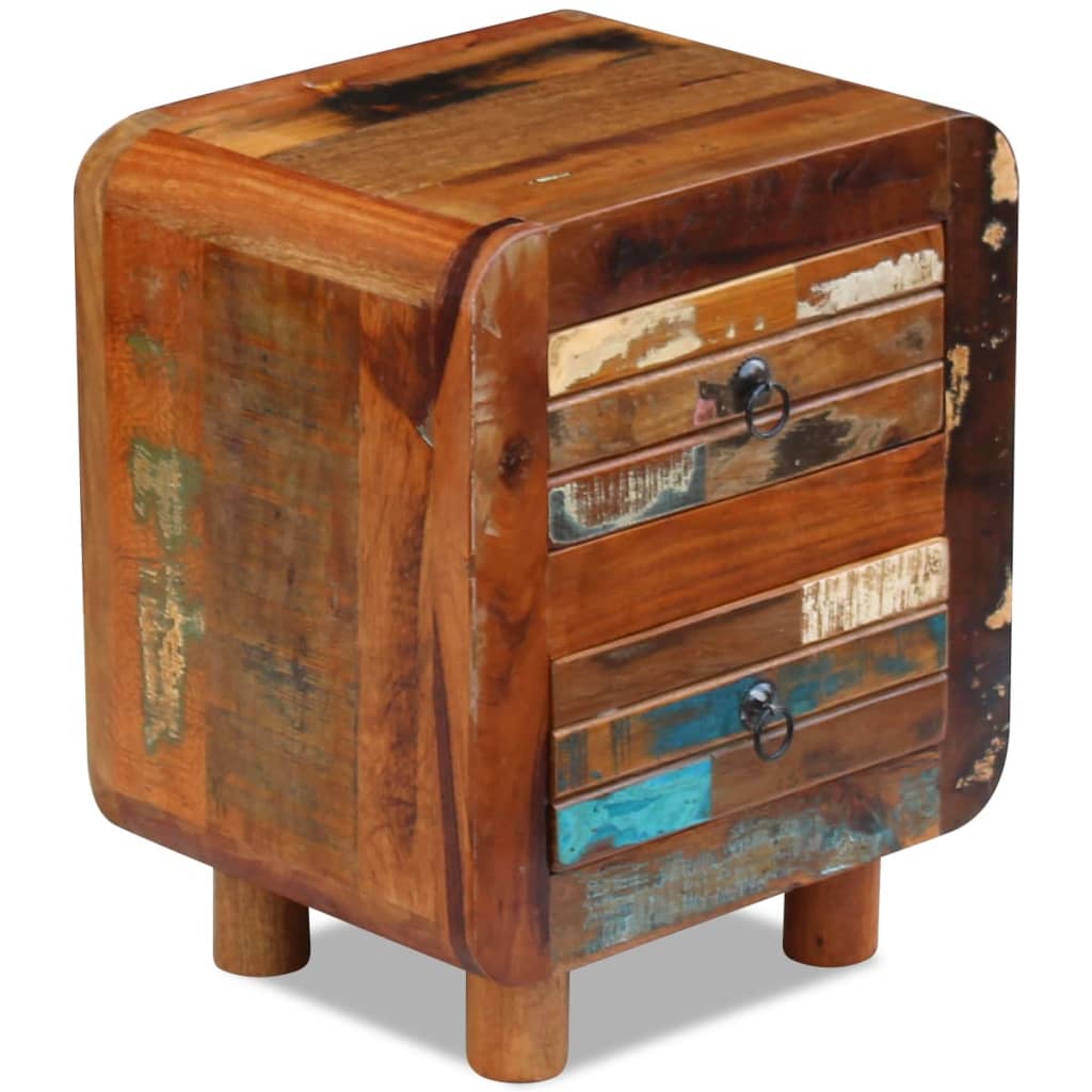Comodino in Solido Legno di Recupero 43x33x51 cm | homemem39
