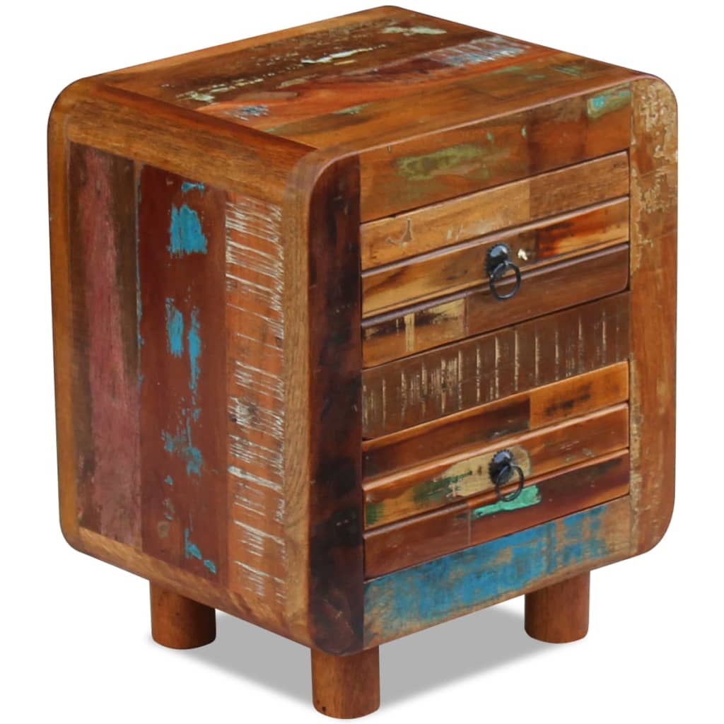 Comodino in Solido Legno di Recupero 43x33x51 cm | homemem39