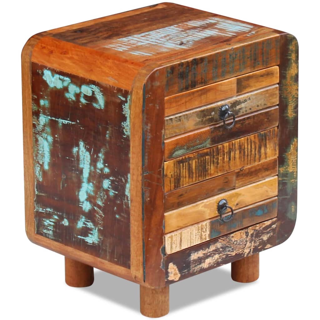 Comodino in Solido Legno di Recupero 43x33x51 cm | homemem39