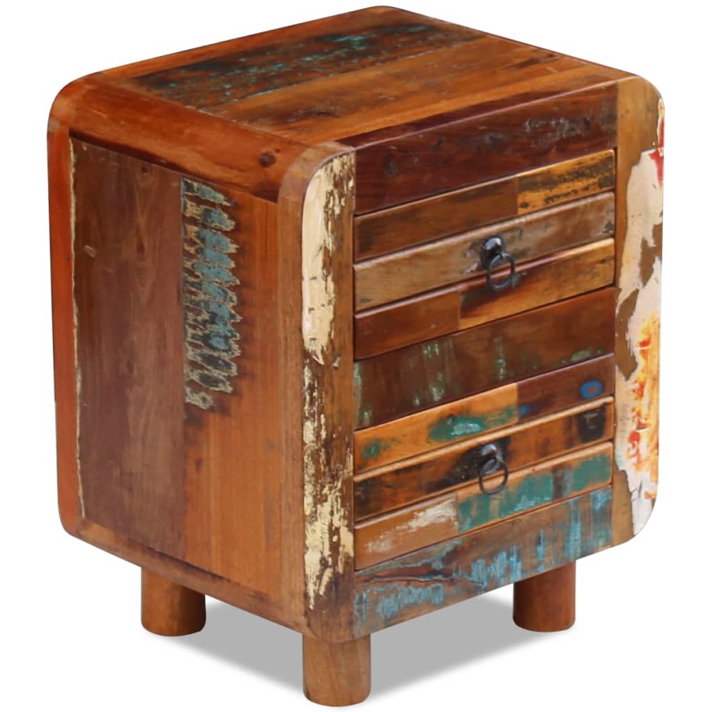 Comodino in Solido Legno di Recupero 43x33x51 cm | homemem39