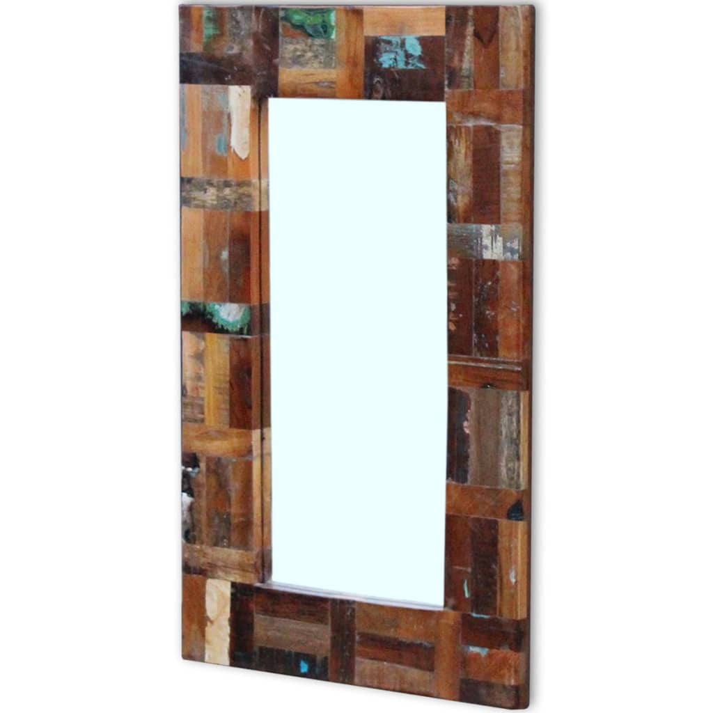 Specchio in Legno Massello di Recupero 80x50 cm | homemem39