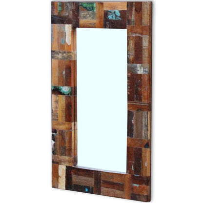 Specchio in Legno Massello di Recupero 80x50 cm | homemem39
