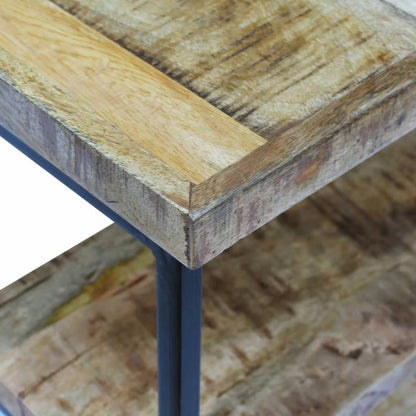 Scrivania da Ufficio in Legno di Mango 110x50x76 cm - homemem39