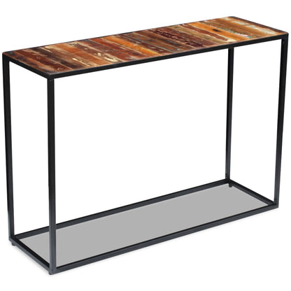 Console in Reclaimed Solid Wood 110x35x76 cm
