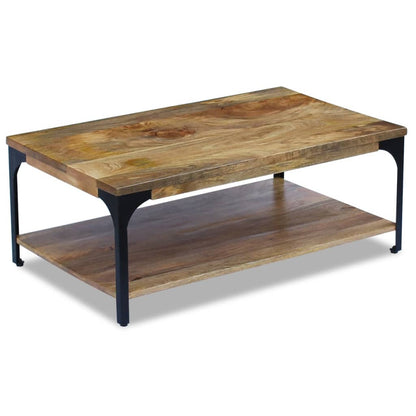 Tavolino da Salotto in Legno di Mango 100x60x38 cm