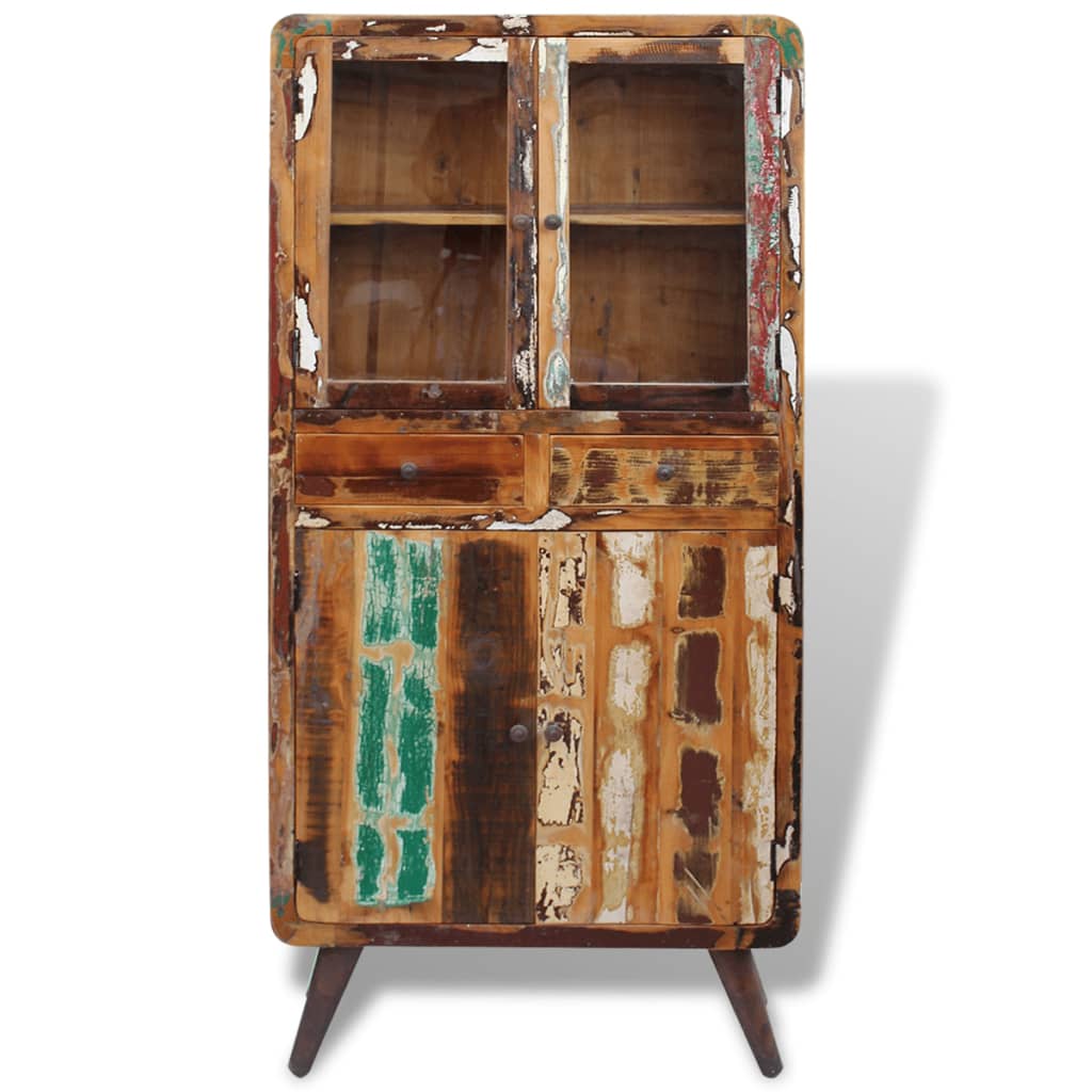 Credenza in Legno Massello di Recupero 90x40x190 cm - homemem39