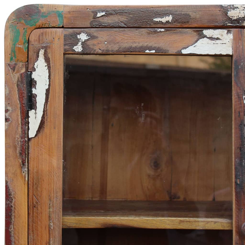 Credenza in Legno Massello di Recupero 90x40x190 cm - homemem39