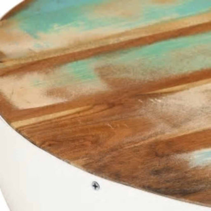 Tavolini da Salotto 2 pz a Forma di Palla in Legno di Recupero