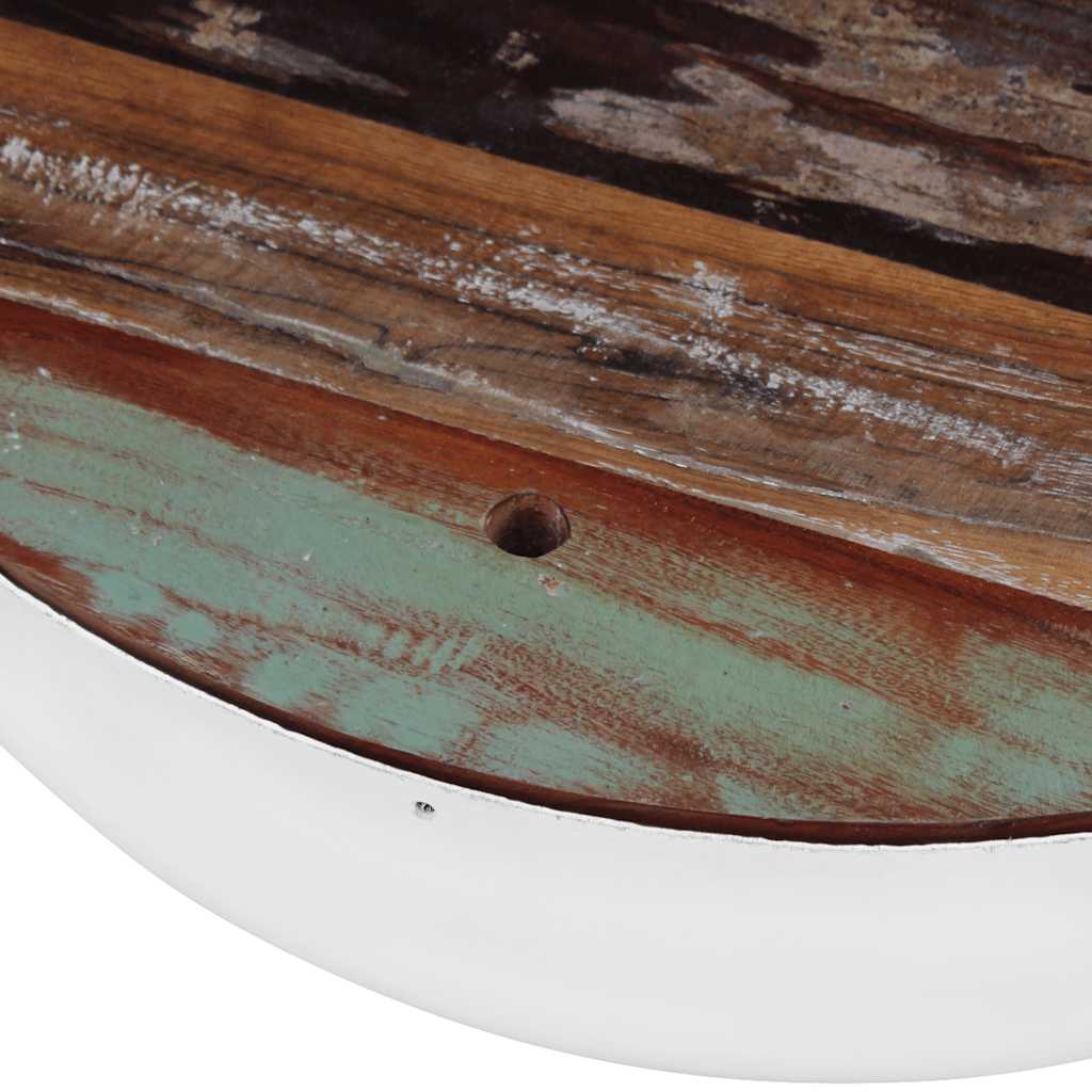 Tavolini da Salotto 2 pz a Forma di Palla in Legno di Recupero