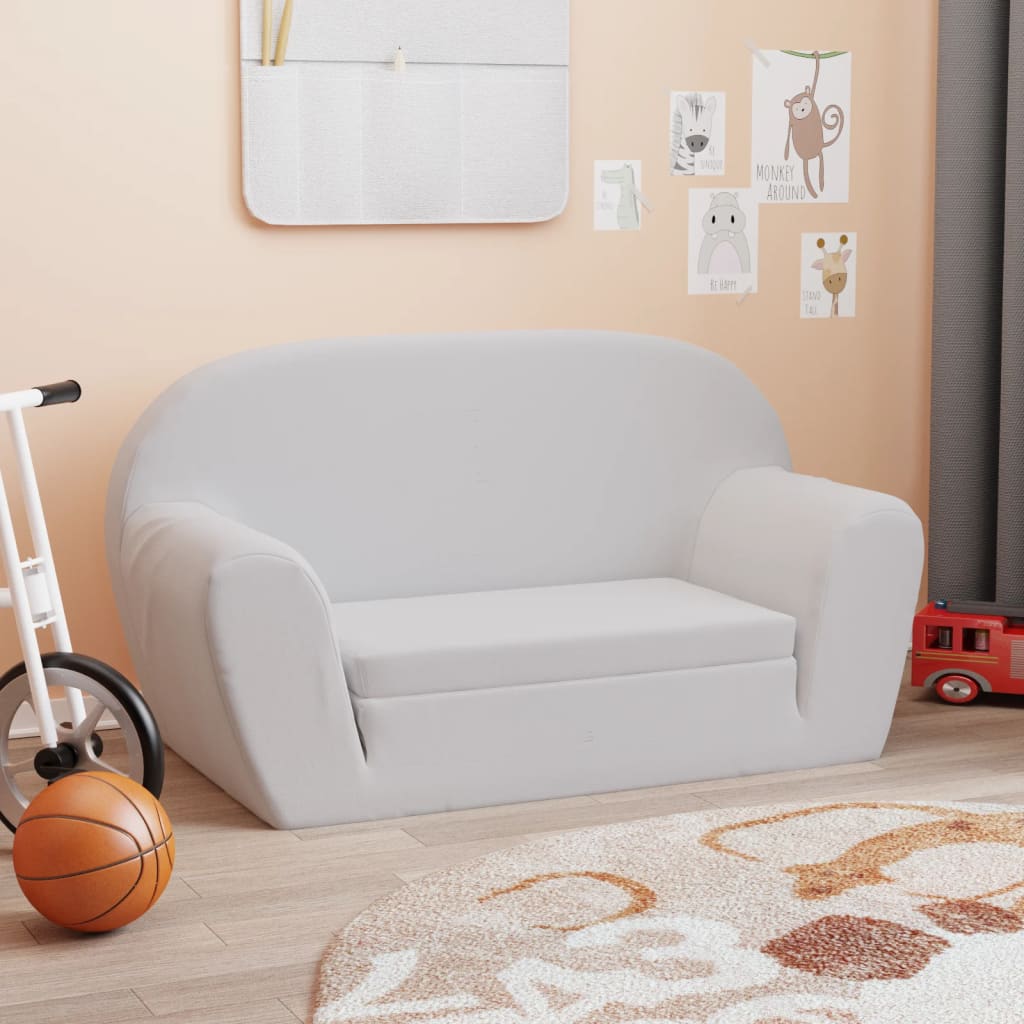 Poltrona Letto per Bambini Grigio Chiaro