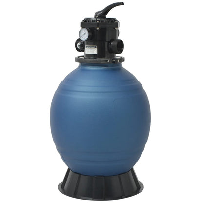 Filtro a Sabbia per Piscine Valvola a 6 Posizioni Blu 460 mm - homemem39