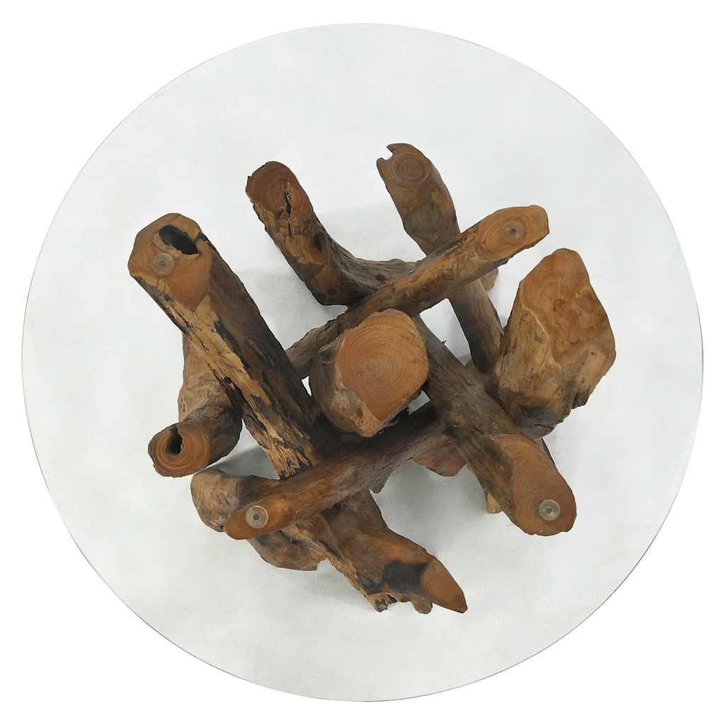 Tavolino da Salotto in Legname Massello di Teak 60 cm | homemem39