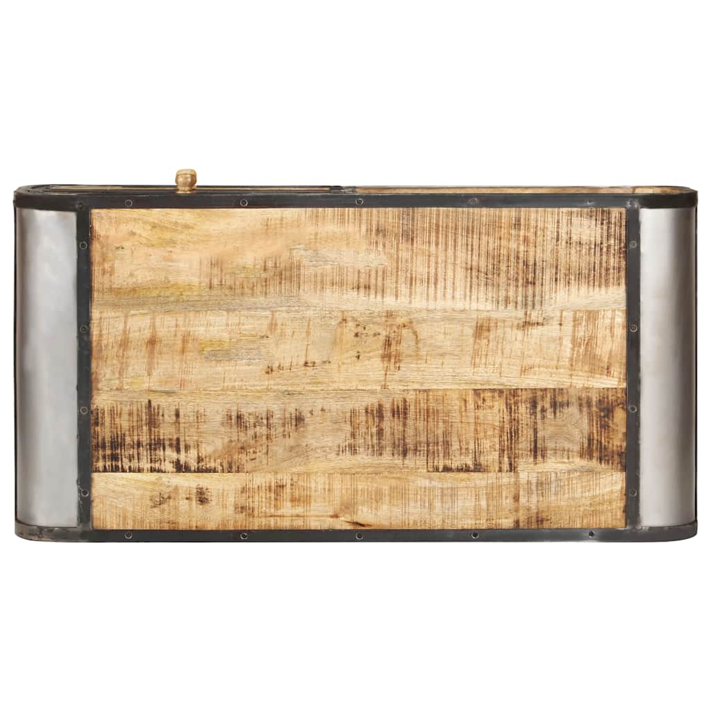 Tavolino da Salotto 100x50x35 cm in Legno Massello di Mango