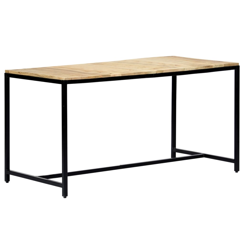 Tavolo da Pranzo 140x70x75 cm in Legno Massello di Mango Grezzo | homemem39