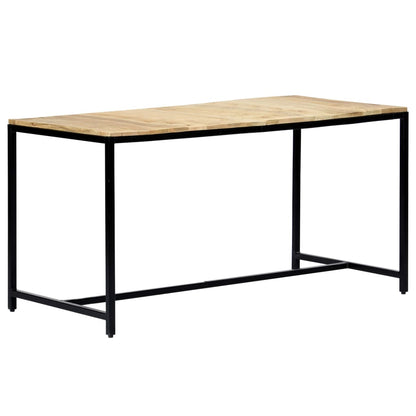 Tavolo da Pranzo 140x70x75 cm in Legno Massello di Mango Grezzo | homemem39