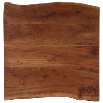 Tavolino da Salotto con Bordi Vivi 60x60x40 cm Massello Acacia | homemem39
