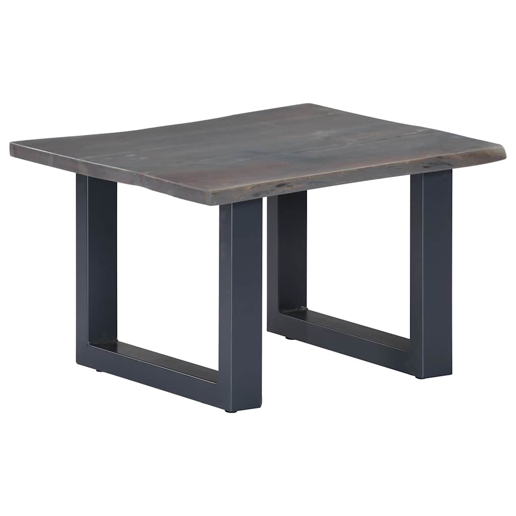 Tavolino da Salotto con Bordi Vivi 60x60x40 cm Massello Acacia | homemem39