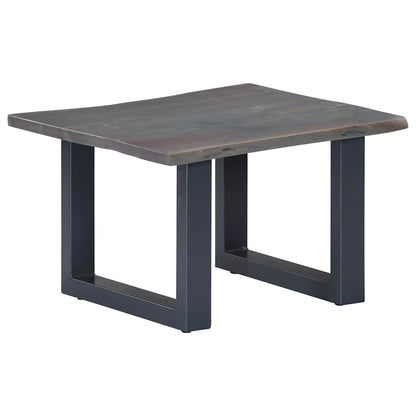 Tavolino da Salotto con Bordi Vivi 60x60x40 cm Massello Acacia | homemem39