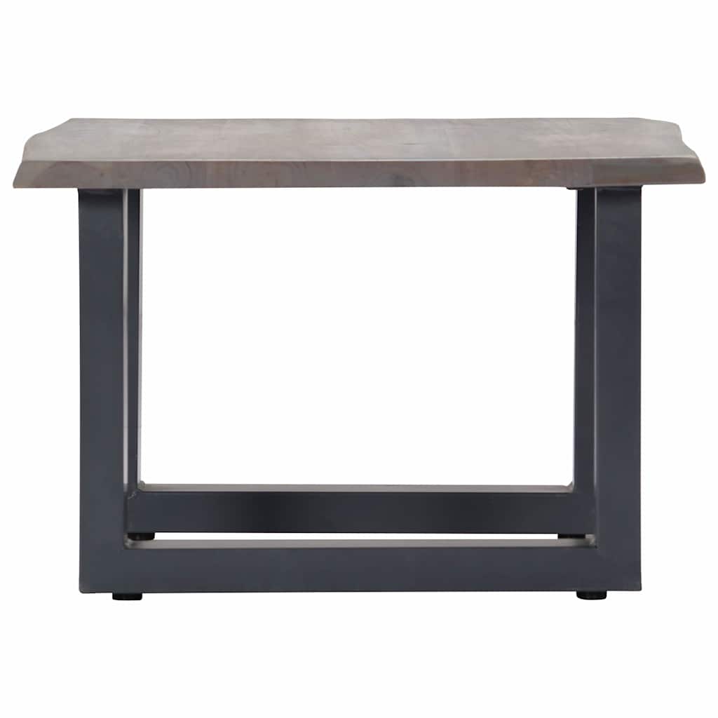 Tavolino da Salotto con Bordi Vivi 60x60x40 cm Massello Acacia | homemem39