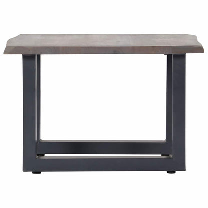 Tavolino da Salotto con Bordi Vivi 60x60x40 cm Massello Acacia | homemem39