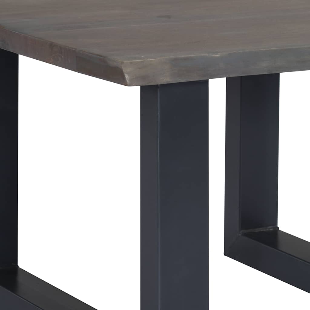 Tavolino da Salotto con Bordi Vivi 60x60x40 cm Massello Acacia | homemem39