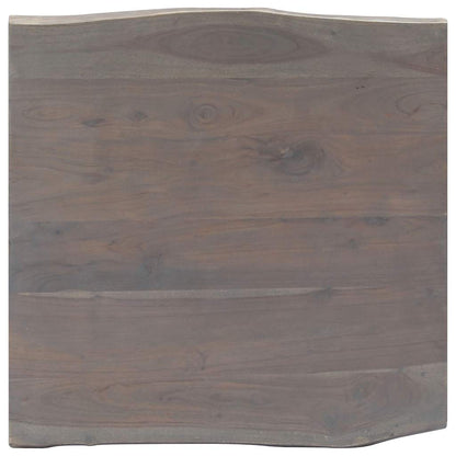 Tavolino da Salotto con Bordi Vivi 60x60x40 cm Massello Acacia | homemem39