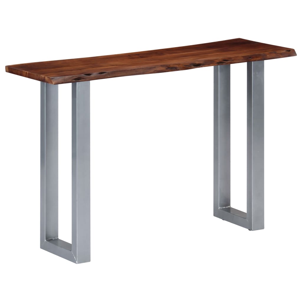 Tavolo Consolle 115x35x76 cm Legno Massello e Ferro | homemem39