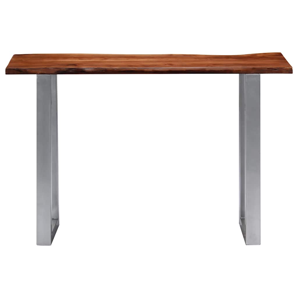 Tavolo Consolle 115x35x76 cm Legno Massello e Ferro