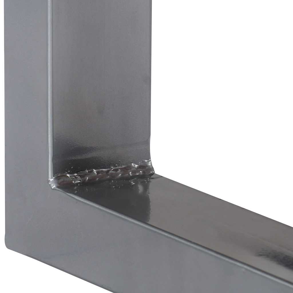 Tavolo Consolle 115x35x76 cm Legno Massello e Ferro