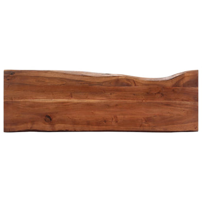 Tavolo Consolle 115x35x76 cm Legno Massello e Ferro | homemem39