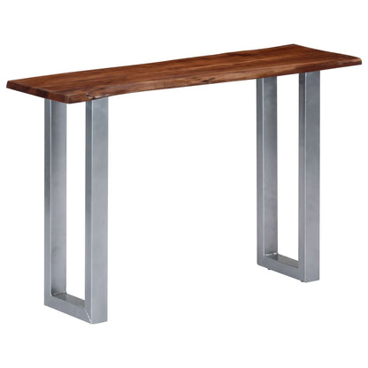 Tavolo Consolle 115x35x76 cm Legno Massello e Ferro | homemem39