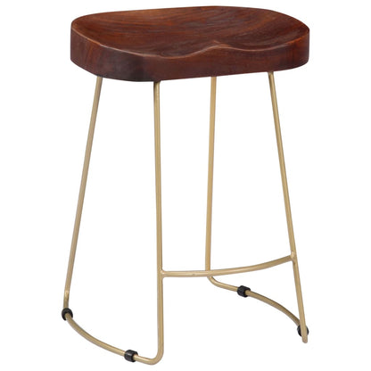 Sgabelli da Bar Gavin 2 pz Legno Massello di Mango - homemem39