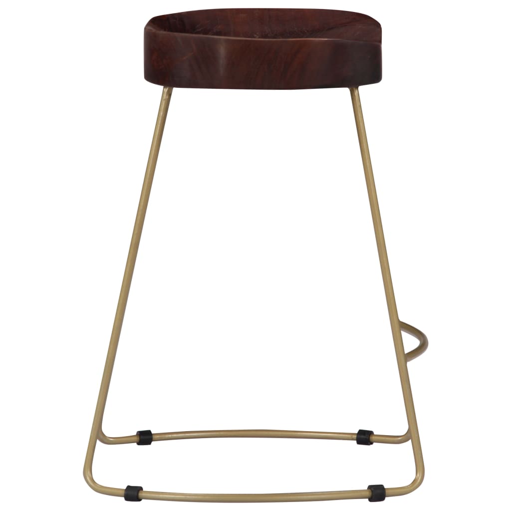 Sgabelli da Bar Gavin 2 pz Legno Massello di Mango - homemem39