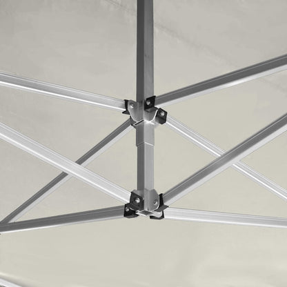 Gazebo Professionale Pieghevole in Alluminio 4,5x3 m Crema - homemem39
