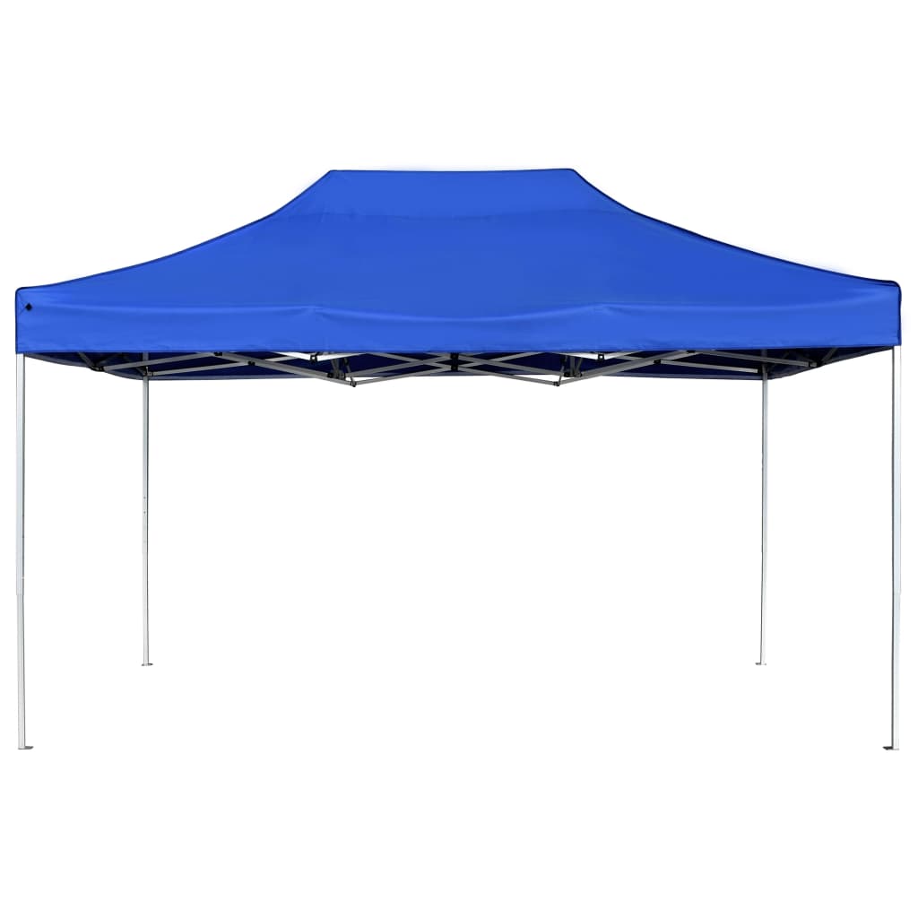 Gazebo Professionale Pieghevole Alluminio 4,5x3 m Blu - homemem39