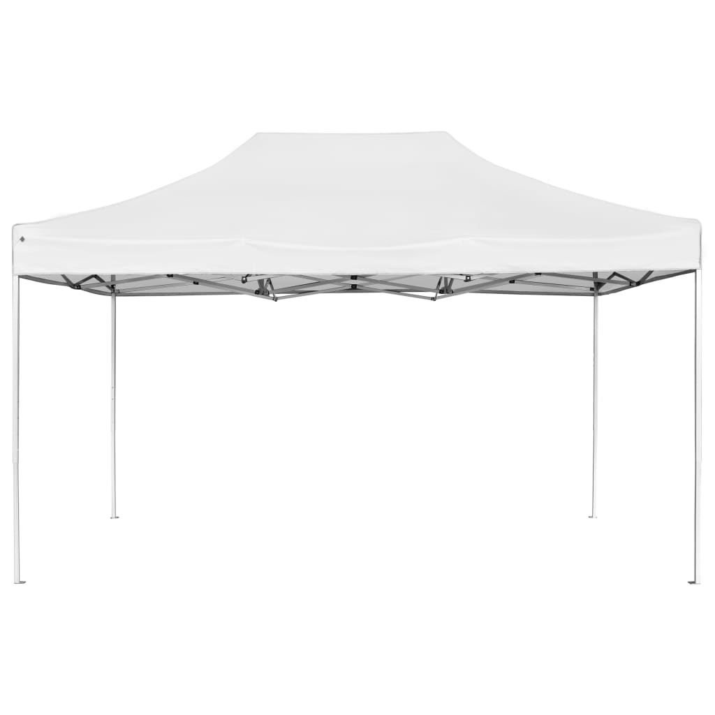 Gazebo Professionale Pieghevole Alluminio 4,5x3 m Bianco - homemem39