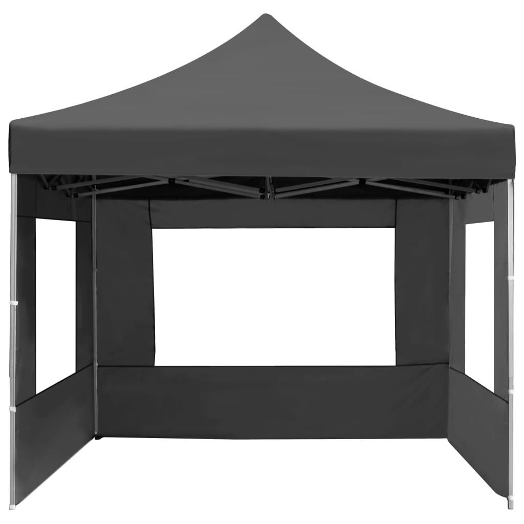 Gazebo Pieghevole con Pareti in Alluminio 4,5x3m Antracite - homemem39