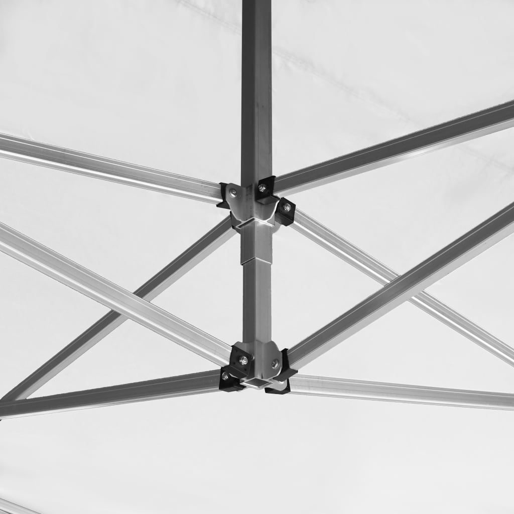 Gazebo Professionale Pieghevole Alluminio Pareti 4,5x3m Bianco - homemem39