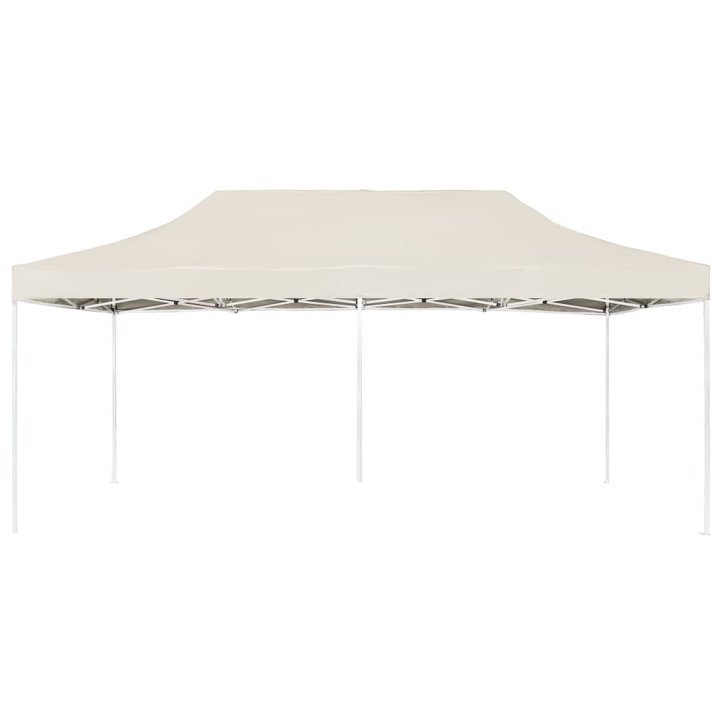 Gazebo Professionale Pieghevole in Alluminio 6x3 m Crema - homemem39