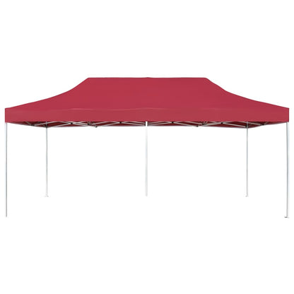 Gazebo Professionale Pieghevole in Alluminio 6x3 m Rosso Vino - homemem39
