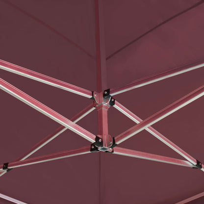 Gazebo Professionale Pieghevole Alluminio con Pareti 6x3m Vino | homemem39