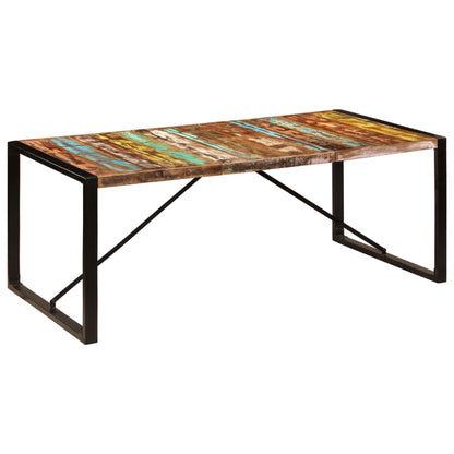 Tavolo da Pranzo 200x100x75 cm in Legno Massello di Recupero | homemem39