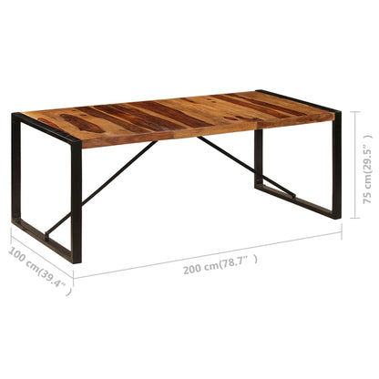 Tavolo da Pranzo 200x100x75 cm in Legno Massello di Acacia | homemem39