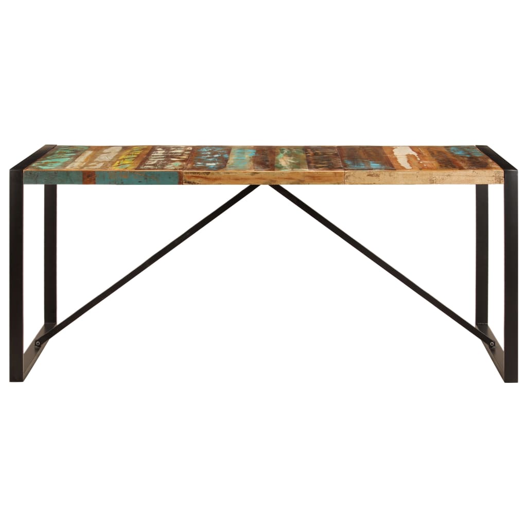 Tavolo da Pranzo 180x90x75 cm in Legno Massello di Recupero - homemem39