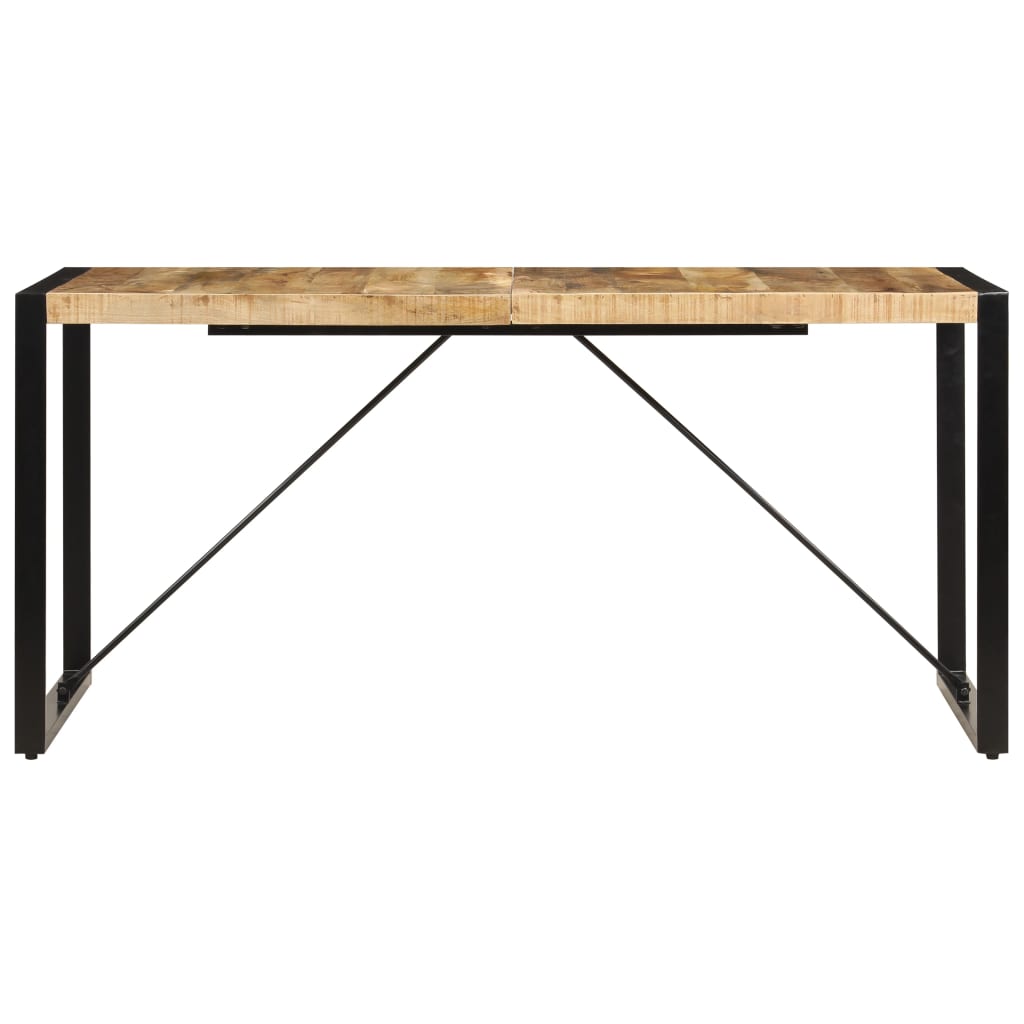 Tavolo da Pranzo 160x80x75 cm in Legno Massello di Mango - homemem39