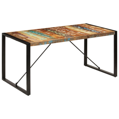 Tavolo da Pranzo 160x80x75 cm in Legno Massello di Recupero