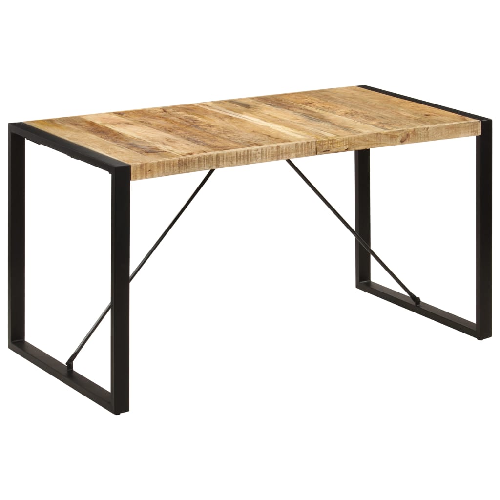 Tavolo da Pranzo 140x70x75 cm in Legno Massello di Mango | homemem39