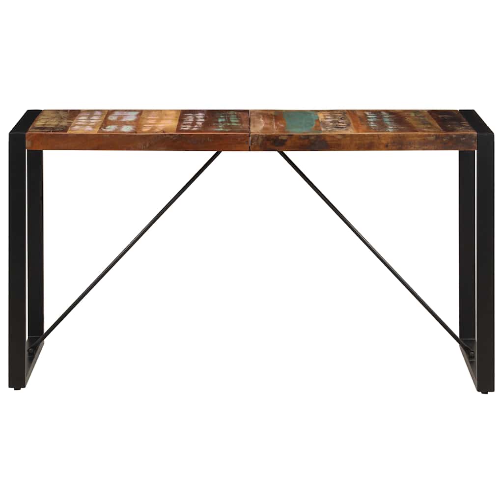Tavolo da Pranzo 140x70x75 cm in Legno Massello di Recupero | homemem39