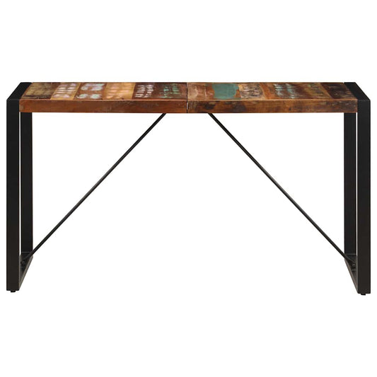 Tavolo da Pranzo 140x70x75 cm in Legno Massello di Recupero | homemem39