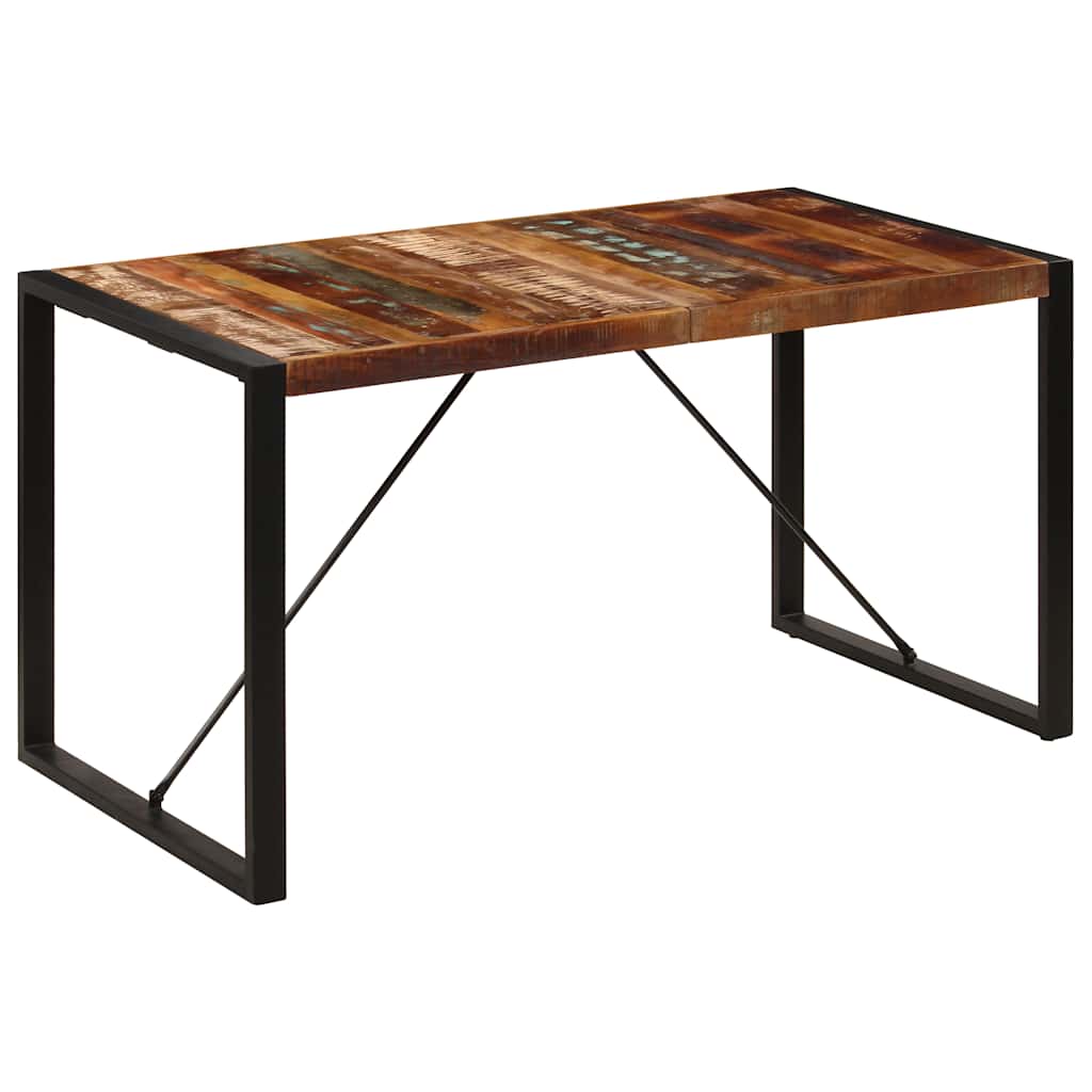 Tavolo da Pranzo 140x70x75 cm in Legno Massello di Recupero | homemem39